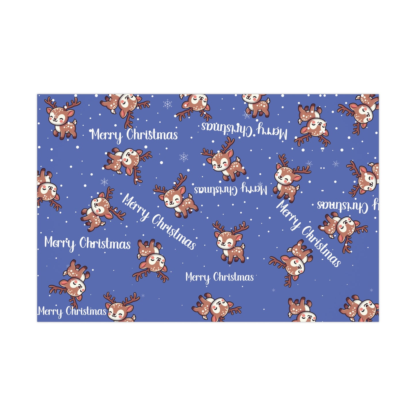 Merry Christmas Reindeer Giftwrap