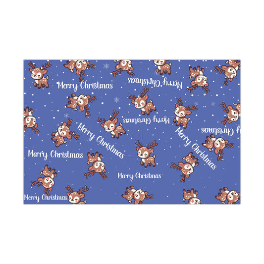 Merry Christmas Reindeer Giftwrap