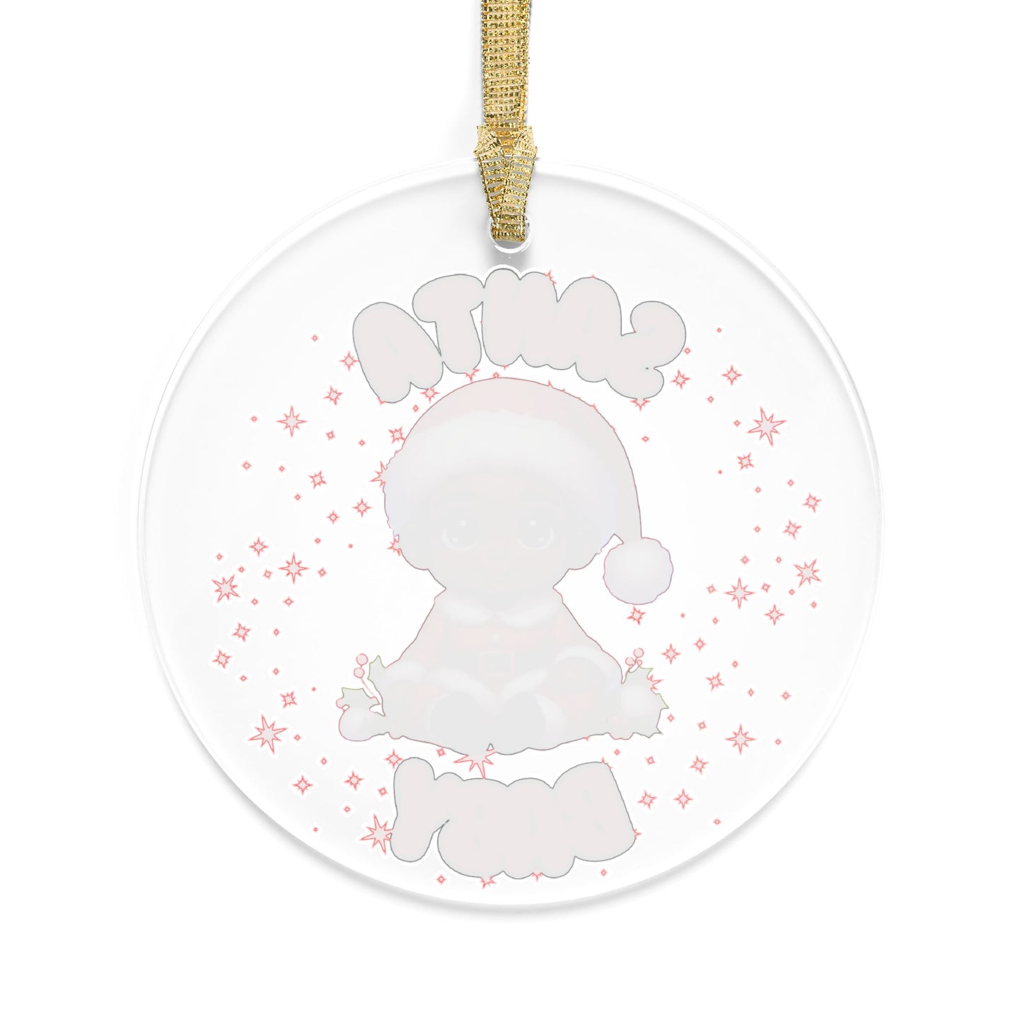 Santa Baby Boy Acrylic Christmas Ornament