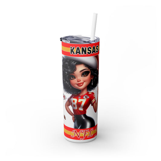 Chiefs  Fan Girl Christmas 20oz Tumbler with Straw