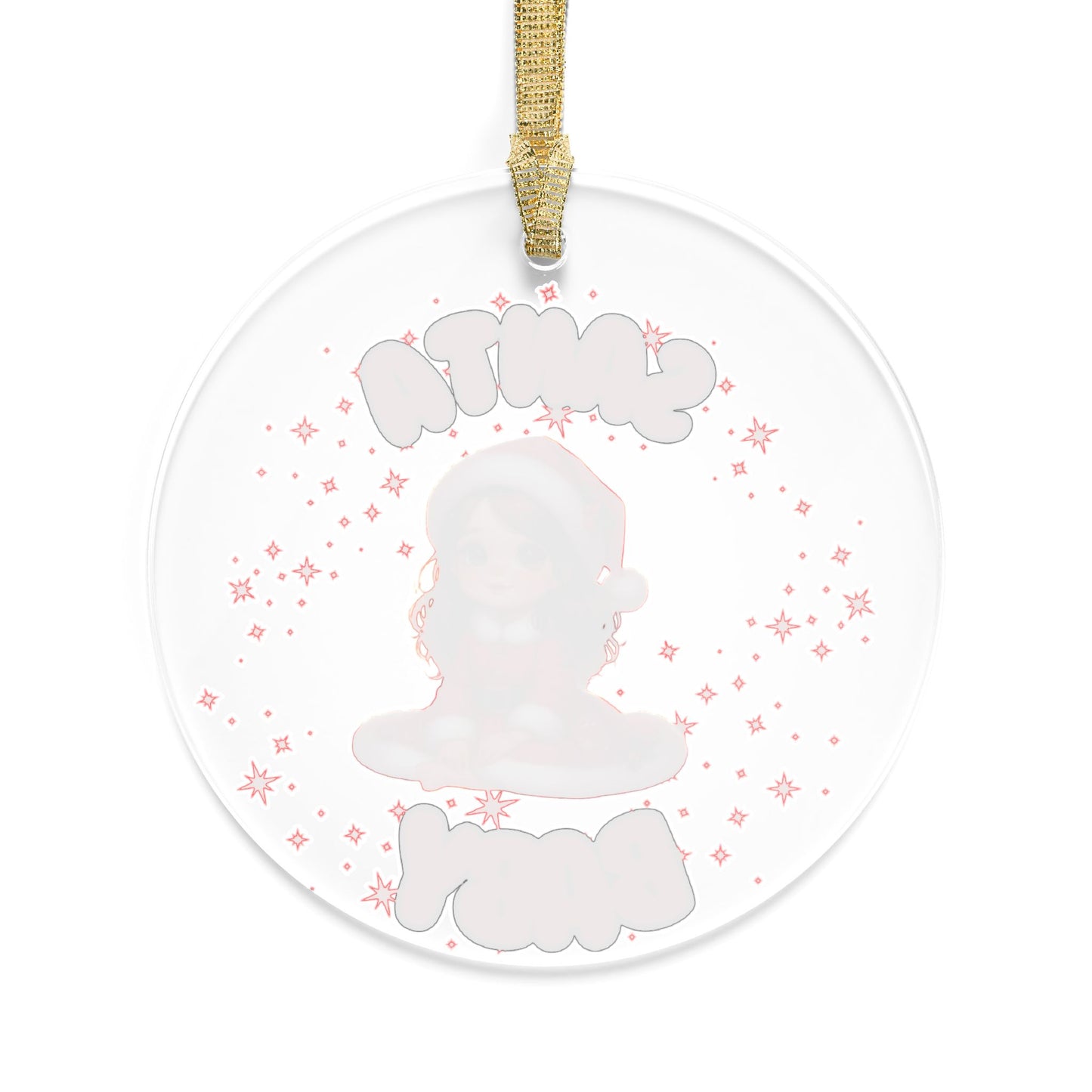 Santa Baby Girl Acrylic Christmas Ornament