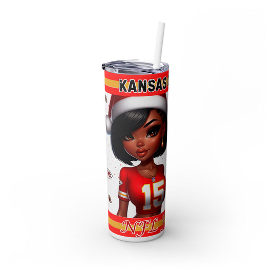 Chiefs  Fan Girl Christmas 20oz Tumbler with Straw