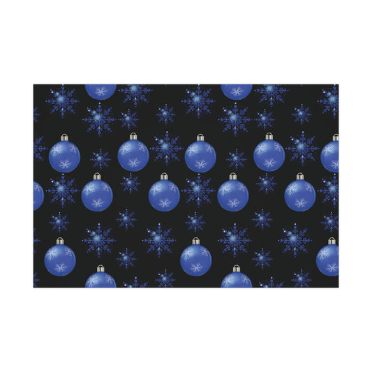 Blue Ornament Gift Wrap